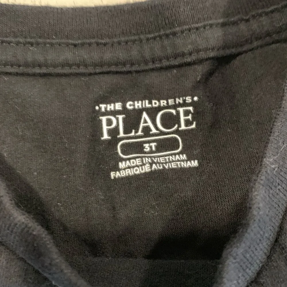 The Children's Place Blue and Black Long Sleeve Tees